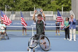 Niels Vink moet week na voltooien Calender Slam op US Open nog wennen aan nieuwe status: ‘Heel vet’